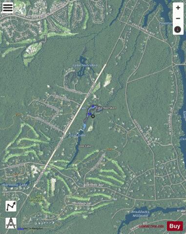 Van-dal Lake depth contour Map - i-Boating App - Satellite