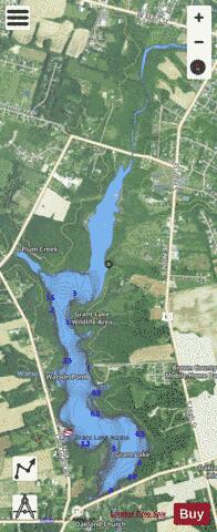GRANT LAKE depth contour Map - i-Boating App - Satellite