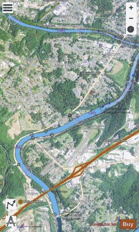 Monongahela River section 11_567_779 depth contour Map - i-Boating App - Satellite