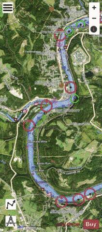 Monongahela River section 11_568_775 depth contour Map - i-Boating App - Satellite