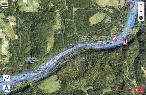 Monongahela River section 11_571_770 depth contour Map - i-Boating App - Satellite