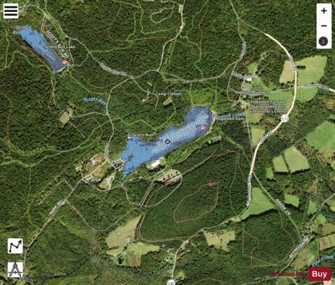 Hopewell Lake / French Creek depth contour Map - i-Boating App - Satellite