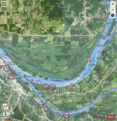 Ohio River section 11_520_796 depth contour Map - i-Boating App - Satellite