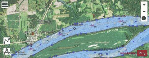 Ohio River section 11_521_793 depth contour Map - i-Boating App - Satellite