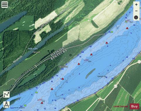 Ohio River section 11_522_791 depth contour Map - i-Boating App - Satellite