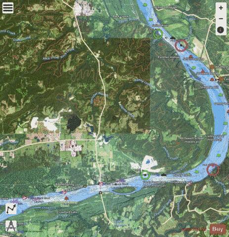 Ohio River section 11_522_793 depth contour Map - i-Boating App - Satellite
