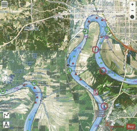 Ohio River section 11_525_790 depth contour Map - i-Boating App - Satellite