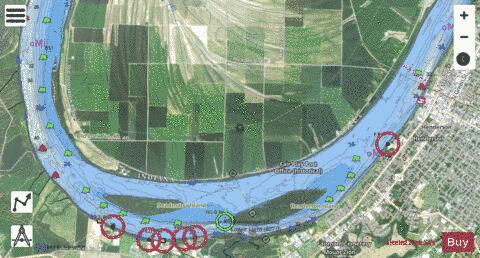 Ohio River section 11_525_791 depth contour Map - i-Boating App - Satellite