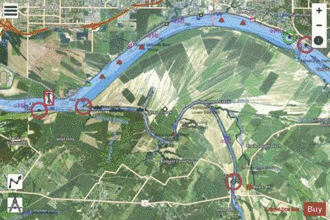 Ohio River section 11_526_790 depth contour Map - i-Boating App - Satellite
