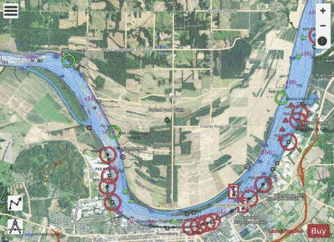 Ohio River section 11_528_791 depth contour Map - i-Boating App - Satellite