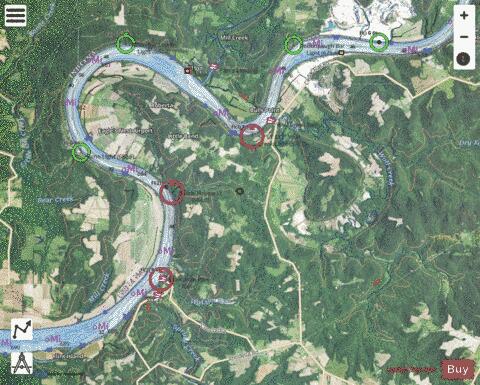 Ohio River section 11_532_789 depth contour Map - i-Boating App - Satellite