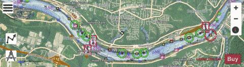 Ohio River section 11_542_782 depth contour Map - i-Boating App - Satellite