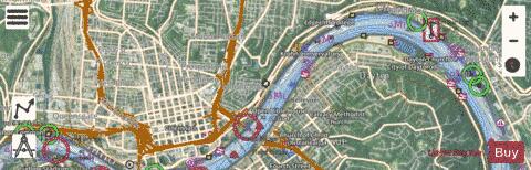 Ohio River section 11_543_781 depth contour Map - i-Boating App - Satellite
