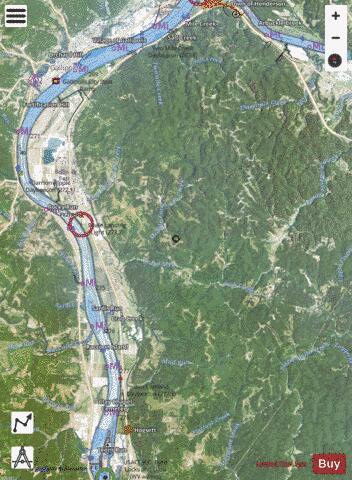 Ohio River section 11_556_784 depth contour Map - i-Boating App - Satellite