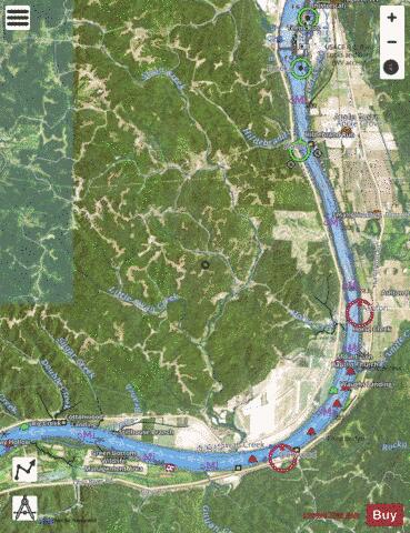 Ohio River section 11_556_785 depth contour Map - i-Boating App - Satellite