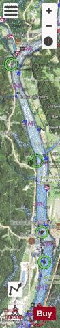 Ohio River section 11_558_781 depth contour Map - i-Boating App - Satellite