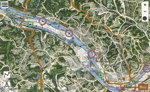 Ohio River section 11_568_771 depth contour Map - i-Boating App - Satellite