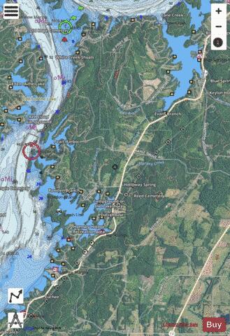 Tennessee River section 11_542_806 depth contour Map - i-Boating App - Satellite