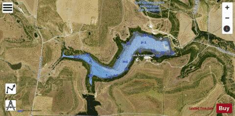 Scarborough Lake depth contour Map - i-Boating App - Satellite