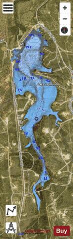 Trammel Lake depth contour Map - i-Boating App - Satellite