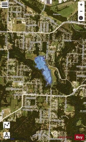 Lake Waterloo depth contour Map - i-Boating App - Satellite