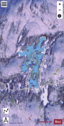 Coles Pond depth contour Map - i-Boating App - Satellite