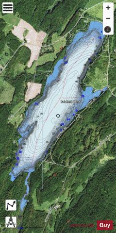 Fairfield Pond depth contour Map - i-Boating App - Satellite