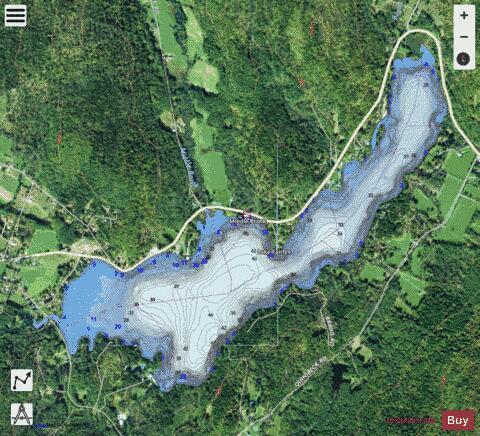 Fairlee depth contour Map - i-Boating App - Satellite