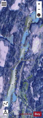 Great Hosmer depth contour Map - i-Boating App - Satellite