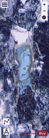 Halls Lake depth contour Map - i-Boating App - Satellite