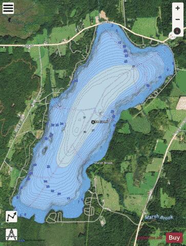 Lake Carmi depth contour Map - i-Boating App - Satellite
