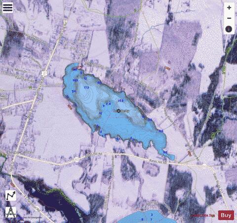 Lake Derby depth contour Map - i-Boating App - Satellite