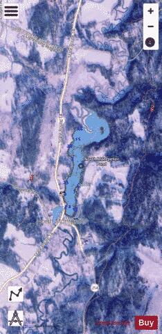 NMontpelier pond depth contour Map - i-Boating App - Satellite