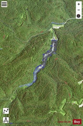 Elkwater Fork depth contour Map - i-Boating App - Satellite
