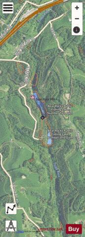 Bear Rock Lakes depth contour Map - i-Boating App - Satellite