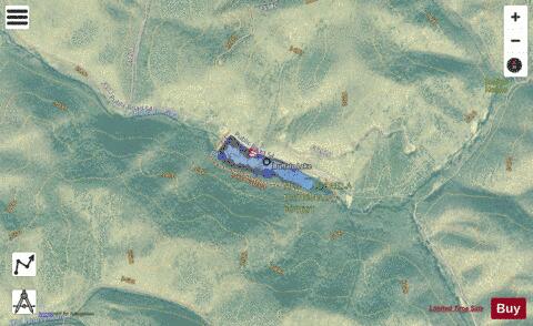 Buffalo Fork Lake depth contour Map - i-Boating App - Satellite