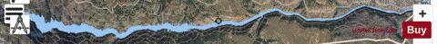 Morrow Point Reservoir depth contour Map - i-Boating App - Satellite