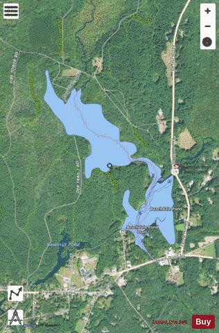 Beachdale Pond depth contour Map - i-Boating App - Satellite