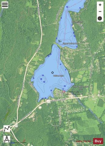 Bolton Lake, Lower depth contour Map - i-Boating App - Satellite