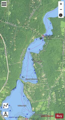 Bolton Lake, Middle depth contour Map - i-Boating App - Satellite