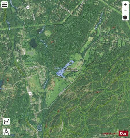 Butterworth Dam depth contour Map - i-Boating App - Satellite