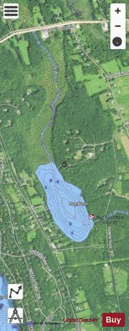 Dog Pond depth contour Map - i-Boating App - Satellite