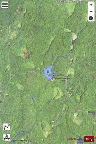 Howells Pond depth contour Map - i-Boating App - Satellite