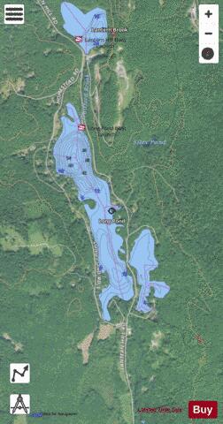 Long Pond depth contour Map - i-Boating App - Satellite