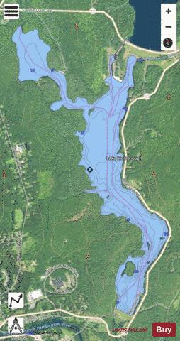 McDonough Lake depth contour Map - i-Boating App - Satellite