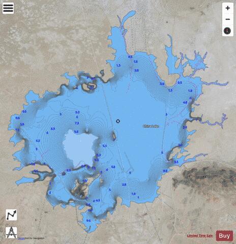 China Lake depth contour Map - i-Boating App - Satellite