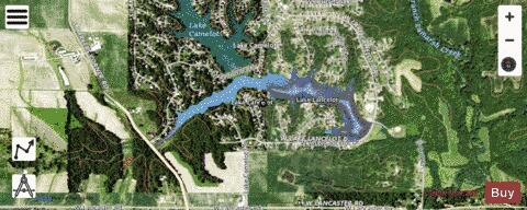 Lake Lancelot depth contour Map - i-Boating App - Satellite