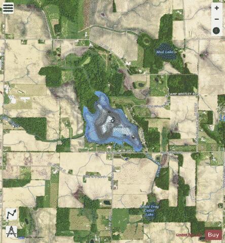 Troy Cedar Lake depth contour Map - i-Boating App - Satellite