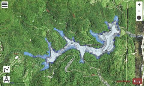 Cannon Creek Lake depth contour Map - i-Boating App - Satellite