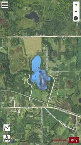 Haughey Lake depth contour Map - i-Boating App - Satellite
